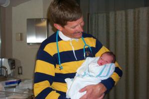 The first visit from Dr. Soisson, Rylan's pediatrician
